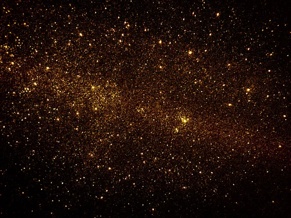 Siyah ve altın gradyan Galaxy glitter doku arka plan