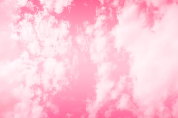 Céu de filtro de gradiente rosa brilhante e nuvens para fundo — Fotografia de Stock