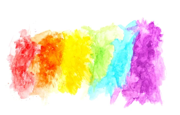 Bunt von Aquarell Textur auf weißem Papier Hintergrund — Stockfoto