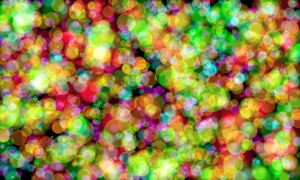 Bokeh gradiente abstrato colorido para o Natal em preto backgrou — Fotografia de Stock