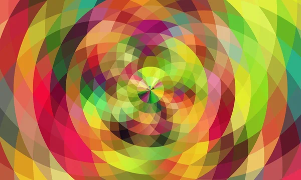 Abstrato colorido mosaico flor círculo forma fundo — Fotografia de Stock