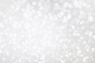 Beyaz gümüş parlak bokeh doku arka plan