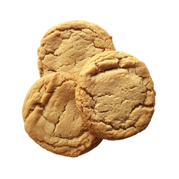 Cookies που απομονώνονται σε λευκό φόντο — Φωτογραφία Αρχείου