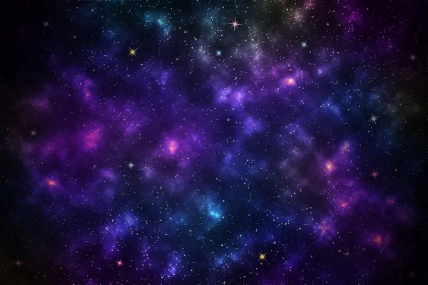 Beautiful stars on night sky galaxy background — Stock Photo, Image