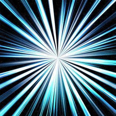 yıldız zemin üzerine mavi beyaz soyut yıldız patlaması