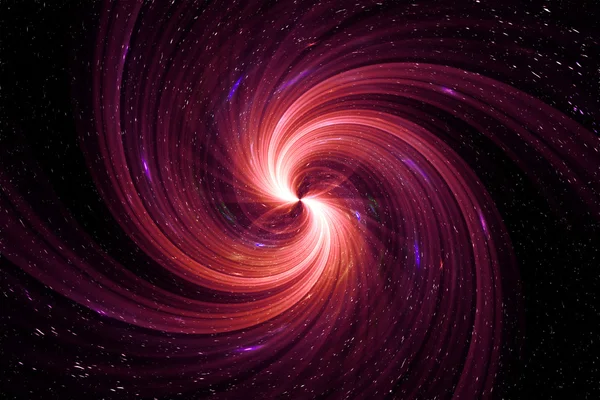 Exploding Star twirl rouge violet sur fond de galaxie — Photo