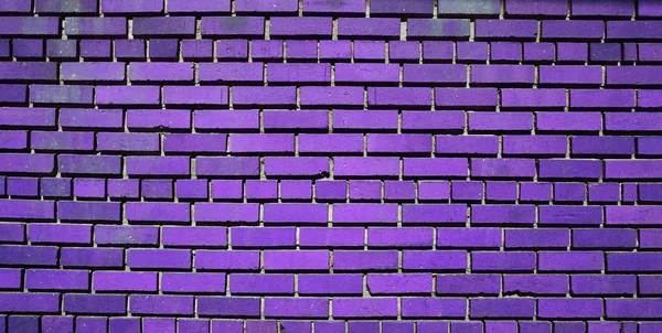Fioletowy ceglany mur szablon tekstura tło — Zdjęcie stockowe