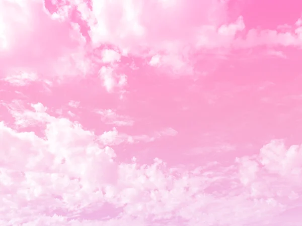 Rosa Brillante Gradiente Filtro Cielo Nuvole Sfondo — Foto Stock