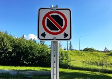 Parkta hiçbir Park trafik işaretleri