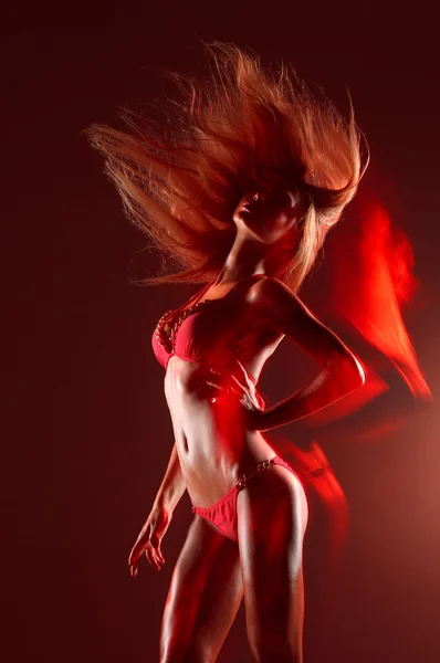 Şehvetli seksi dansçı — Stok fotoğraf