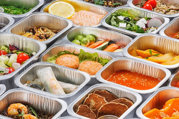 Food in the containers — Stock Image Food in the containers Royalty Free Stock Images