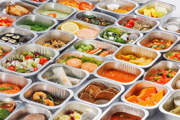 Food in the containers — Stock Image Food in the containers Royalty Free Stock Photos