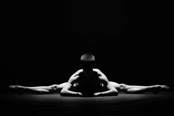 Ballet danseur en noir — Photo
