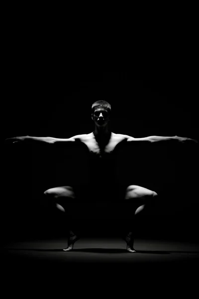 Tancerz w kolorze czarnym — Zdjęcie stockowe