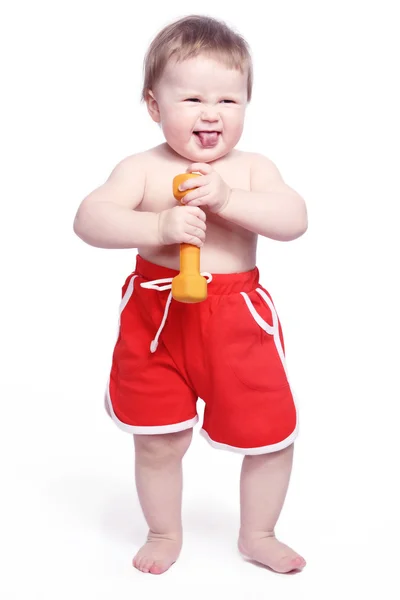 Fun smile baby — Stock Photo, Image