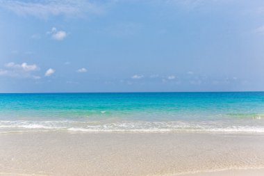 Cennet plaj beyaz kum ile