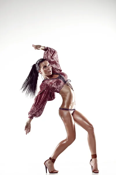 Modelo de dança com corpo desportivo — Fotografia de Stock