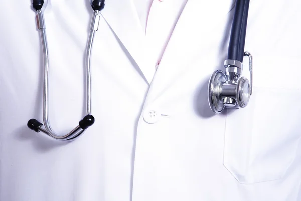 Doctor in a white coat Stock Photo