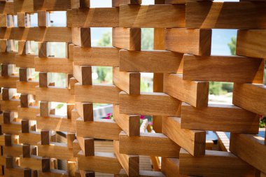 Kahverengi ahşap duvar