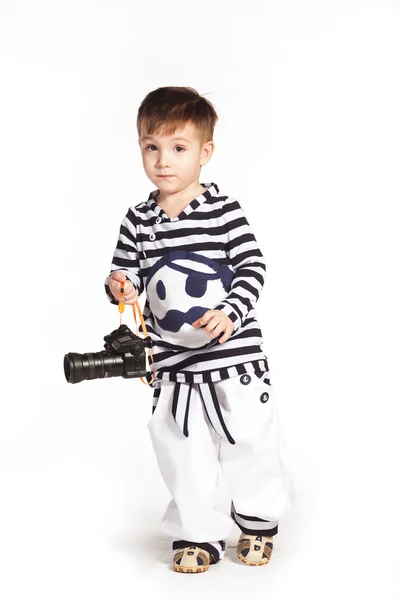 Niño en traje de marinero — Foto de Stock