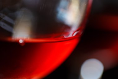 Bir kırmızı şarap Close-Up