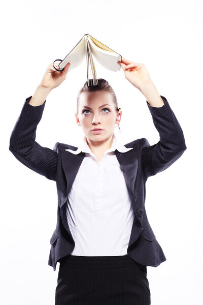 Business lady  with daily planner