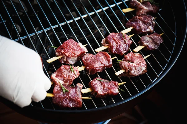 Fresh meat on the grill — Stock Photo, Image