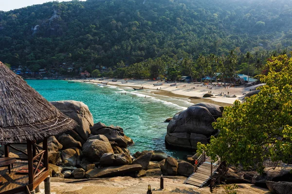 Holzhütte am Strand — Stockfoto