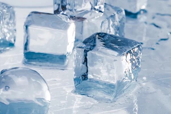 Ice cubes and balls Royalty Free Stock Images