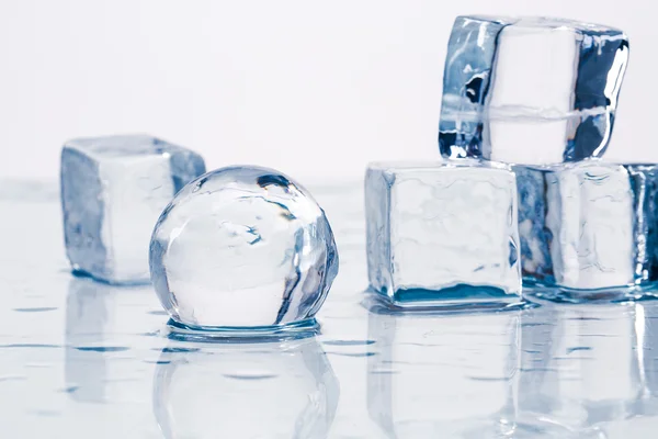 Ice cubes and balls — Stock Photo, Image