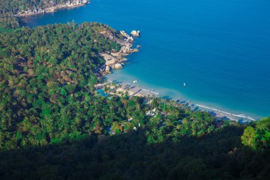 Deniz manzarası havadan görünümü