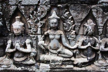 Bas Rölyef Banteay Srei, Kamboçya'da