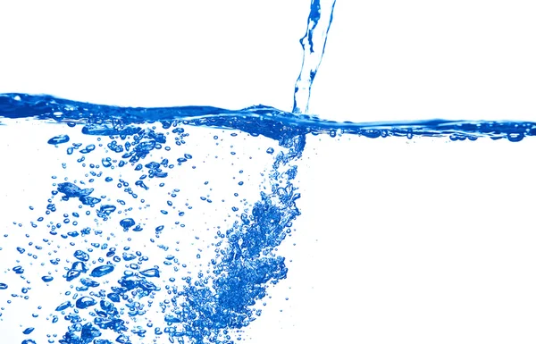 Бризки сині води — стокове фото