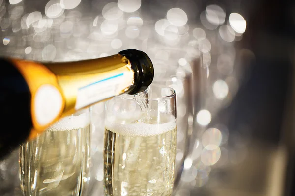 Glasses of champagne — Stock Photo, Image