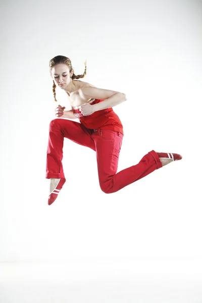 Ballerina in rosso — Foto Stock