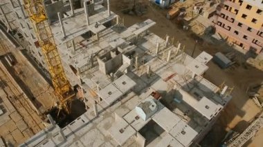 Ev yapım aşamasında Üstten Görünüm