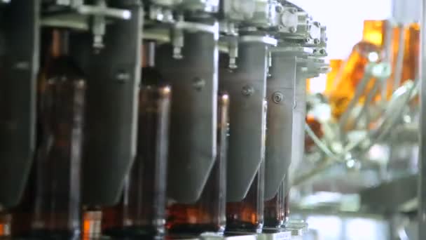 Automatic production line for brewery — Stock Video