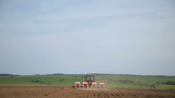 農業の土地の耕すこと — ストック動画