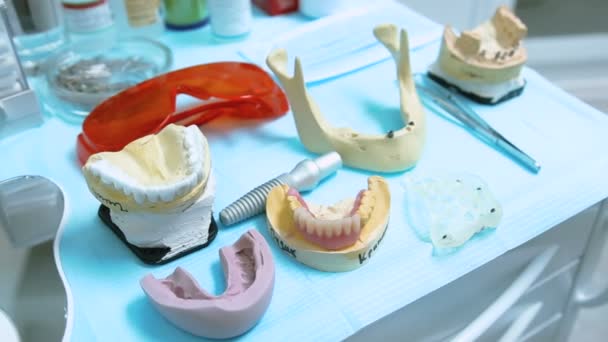 Dental equipment for manufacturing of dentures — Stock Video