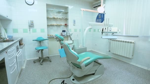 Interior dental office — Stock Video