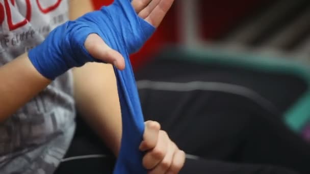 Bandages de boxe poignet — Video