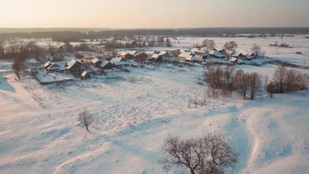 Rustieke winterlandschap — Stockvideo