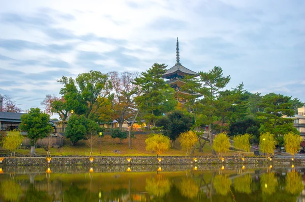 Kuil kofukuji, nara, nara (prefektur), pariwisata Jepang — Stok Foto