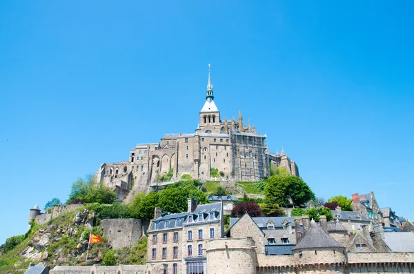 Mont Saint Michel, Franciaország turizmus — Stock Fotó