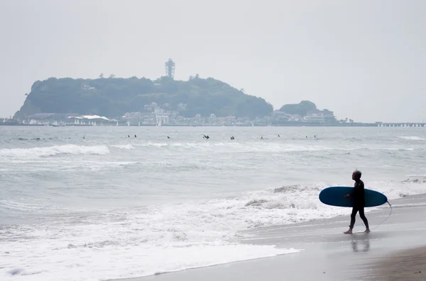 Morinng surfer,kamakura,japan — Stock Photo, Image