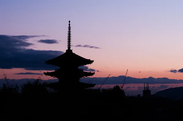 Yasaka tower, kyoto (sous-préfectures), japanska traditionella tempel och helgedomar Stockbild