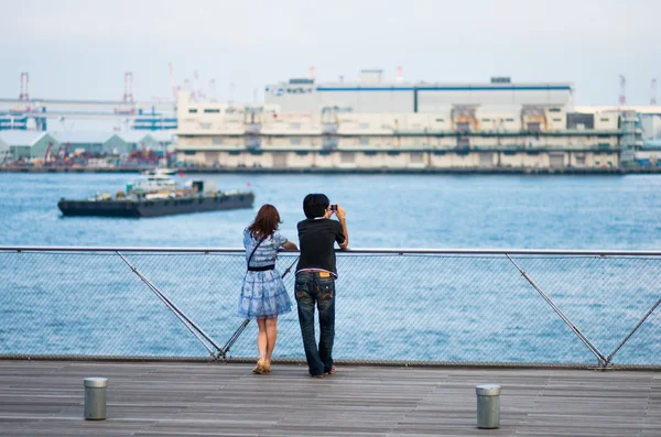 Yokohama osanbashi scena ponte, kanagawa, Giappone — Foto Stock