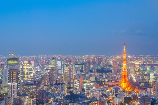 Tokyo tower night view, tokyo, japão — Fotografia de Stock