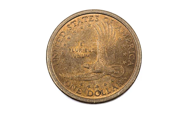 Närbild Amerikansk Dollar Mynt — Stockfoto