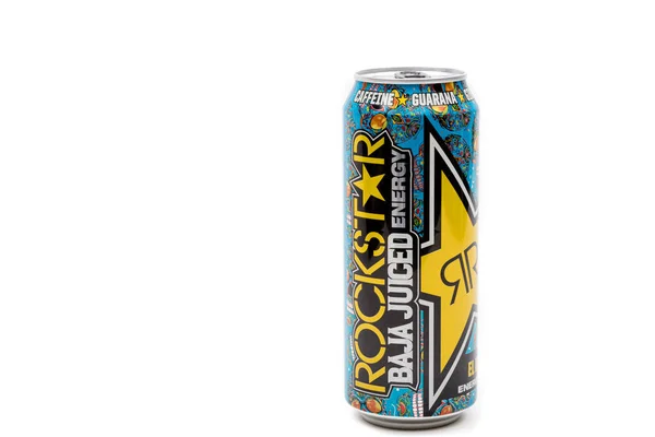 London Verenigd Koninkrijk Oktober 2020 Can Rockstar Mango Energy Drink — Stockfoto